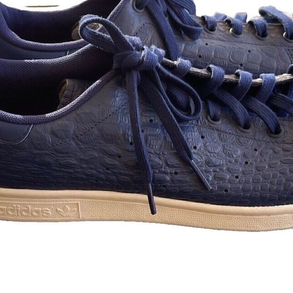 Adidas Mens Stan Smith AQ2730 Blue Animal Print Casual Shoes Sneakers Size 11.5 - Picture 7 of 16